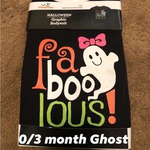 0/3 month Halloween onesies NWT (3 pack)